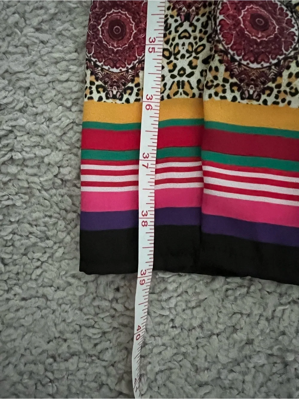 EUC Bohemian Tiered Maxi Skirt in Black with Multicolor Floral Print 4